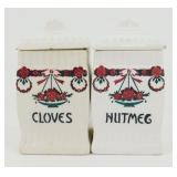 * Antique German Spice Canisters ï¿½Amerikaï¿½,