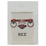 * Antique German Rice Canister ï¿½Amerikaï¿½