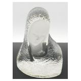 * Vintage Viking Glass ï¿½Mother Maryï¿½ Paperweight