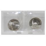 2 Commemorative 1986 Statue of Liberty U.S. Half