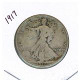 1917 Walking Liberty Silver Half Dollar