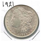 1921 Morgan Silver Dollar