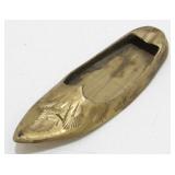 Vintage Miniature Brass Shoe / Slipper Ashtray