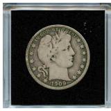 1909 Barber Silver Half Dollar