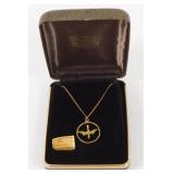 12k Gold Filled Queen Mary Holy Spirit Necklace