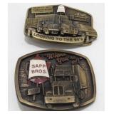 2 Belt Buckles - Sapp Bros. Trucking