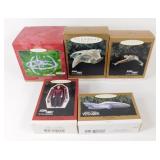 Five Hallmark Star Trek Christmas Ornaments in