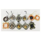Grouping of 12 Jeweled Frames