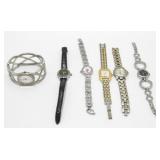 6 Wristwatches - All Work with New Batteries