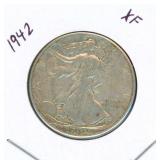 1942 Walking Liberty Silver Half Dollar