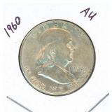 1960 Franklin Silver Half Dollar