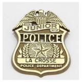 Vintage La Crosse Wisconsin Junior Police Badge