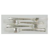 4 Sterling LUNT Madrigal Dinner Forks - 205 grams