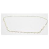 Vintage White Mother of Pearl Necklace, 32ï¿½