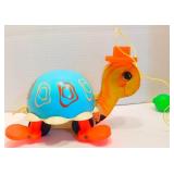 1962 Fisher Price Tip Toe Turtle Toy