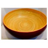 * Large Wooden Bowl - 13"x5"