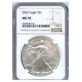 2022 U.S. Silver Eagle - NGC MS 70
