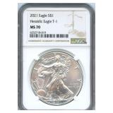 2021 U.S. Silver Eagle - Type 1 Heraldic Eagle,