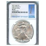 2021 U.S. Silver Eagle - Type 2 Eagle Landing,