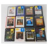 (12) New 8-Track Tapes, Mostly Country
