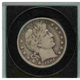 1904 Barber Silver Half Dollar