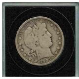 1905-O Barber Silver Half Dollar