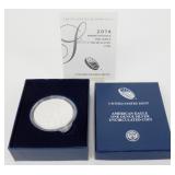2014-W U.S. Uncirculated Silver Eagle in Box with