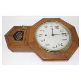 ** Vintage Seth Thomas Octagon Wall Clock