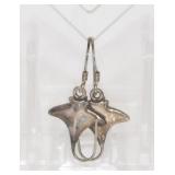 .925 Stingray Earrings
