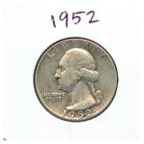 1952 Washington Silver Quarter