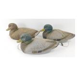 * Three Composite J.C. Higgins Old Duck Decoys