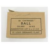 * Full Box (20 Rounds) of Ball Caliber .30 M2
