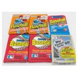 6 Sealed Vintage Baseball Card Packs: 1986 Topps;