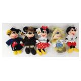 5 Vintage Disney Mini Bean Bags with Tags