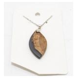New on Card Rosewood Pendant on Sterling Silver