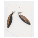New on Card Rosewood Pierced Dangle y, Flip Dog