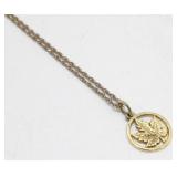 Vintage Sterling Silver Gold Wash Maple Leaf