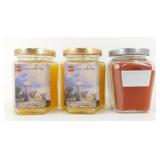 * Lot of 3 Home Interiors Jar Candles