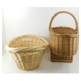 ** Large Wicker Type Basket and Stairway Basket