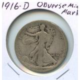 1916-D Walking Liberty Silver Half Dollar