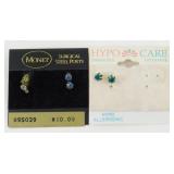 3 Sets of Stud Earrings