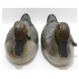 * Pair (2) Old Pintail Duck Decoys with Glass