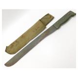 * WWII U.S. 1945 True Temper 17" Machete, 22 1/2"