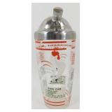 * Vintage Mid-Century Glass Cocktail Shaker Mixer