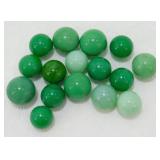 Vintage Opaque Green "Jadite" Marbles