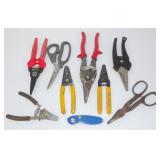 9 Cutting Tools: Wire Cutters, Metal Shears, Etc.