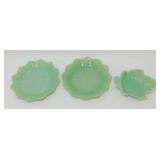 * 3 Jadite Pieces