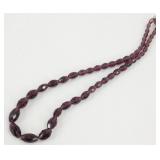 Amethyst Crystal Bead Necklace