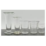 * Group of 10 Vintage Bar Whiskey Shot Glasses