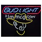 ** 1998 Bud Light Tim McGraw Neon Light - Works